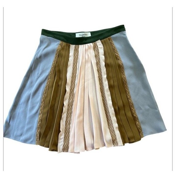 Valentino Garavani Silk Skirt Italy Lilac Mini Skirt NWT - Picture 4 of 16